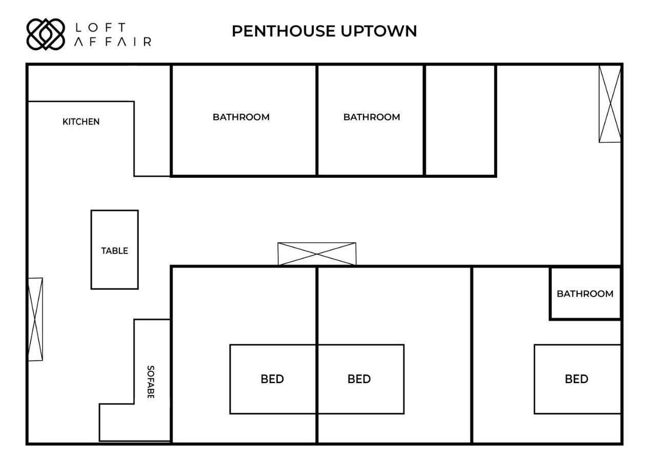 Апартаменты Penthouse Uptown - Loftaffair Краков Экстерьер фото